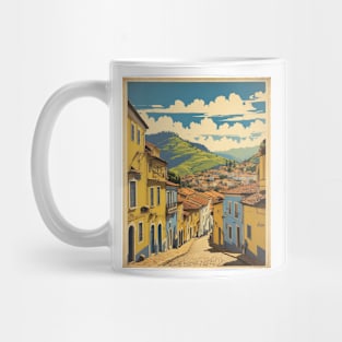 Ouro Preto Brazil Vintage Tourism Travel Poster Mug